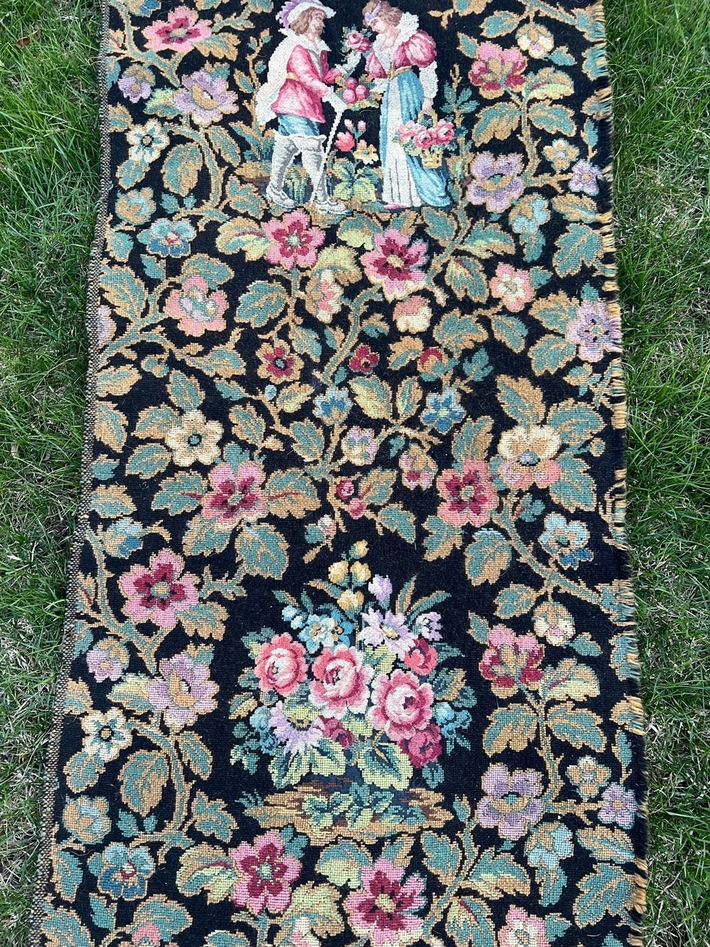 French Tapestry Aubusson Style - Picture 3 of 16